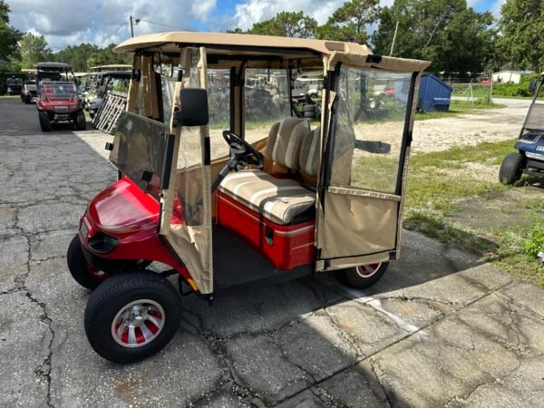 2014 EZGO TXT – 2 Passenger Electric Golf Cart (Pure Red)
