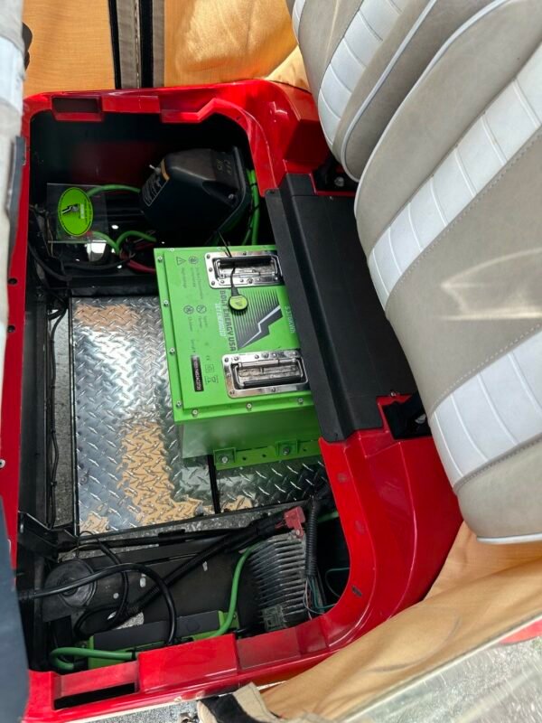 2014 EZGO TXT – 2 Passenger Electric Golf Cart (Pure Red)