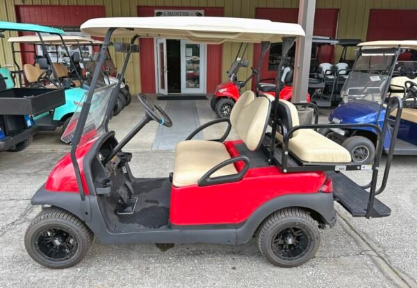 2015 Club Car Precedent – 4 Passenger Electric Golf Cart (Red)