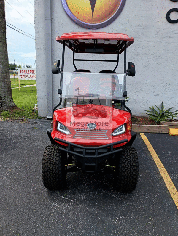 2025 Alset GM 2+2 – Lithium Golf Cart (Pure Red)