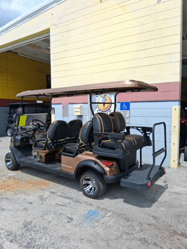 2025 Alset GM – 6 Passenger Lithium Golf Cart (Champagne Metallic).. 2025 Alset GM – 6 Passenger Lithium Golf Cart (Champagne Metallic)