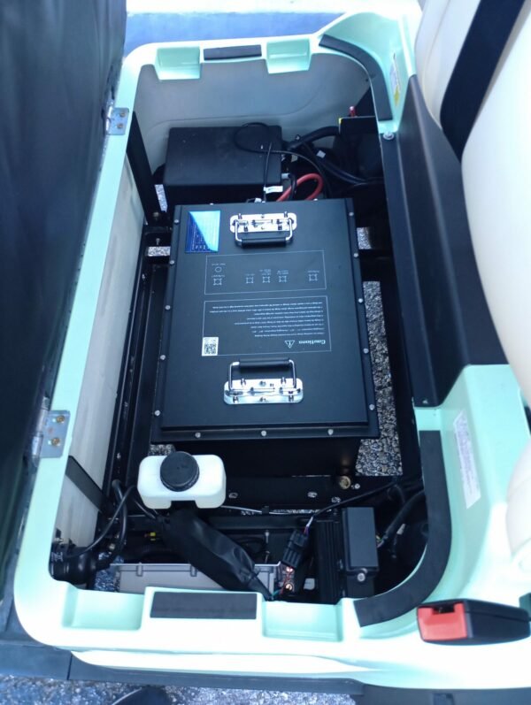 2025 Brad Conquest Roxie H40 – 4 Passenger Lithium Golf Cart (Pastel Sea Foam Green) 10 2025 Brad Conquest Roxie H40 – 4 Passenger Lithium Golf Cart (Pastel Sea Foam Green)