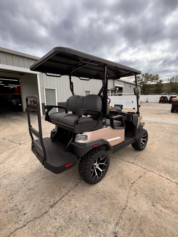 2025 DenagoEV Nomad XL – 6 Passenger Lithium Golf Cart (Champagne Metallic)