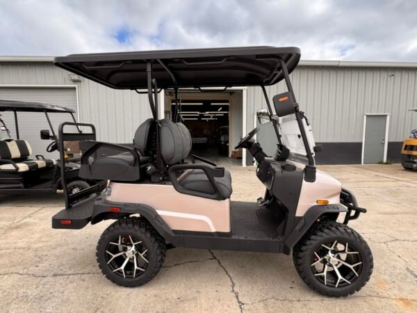 2025 DenagoEV Nomad XL – 6 Passenger Lithium Golf Cart (Champagne Metallic)