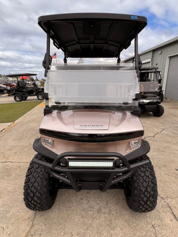 2025 DenagoEV Nomad XL – 6 Passenger Lithium Golf Cart (Champagne Metallic)