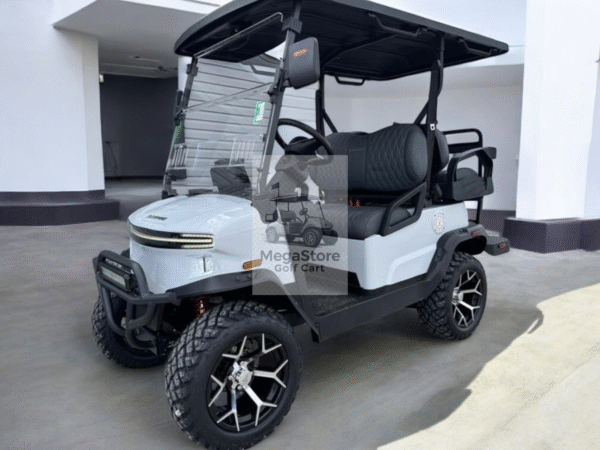 2025 DenagoEV Nomad XL – 6 Passenger Lithium Golf Cart (Glacier White)