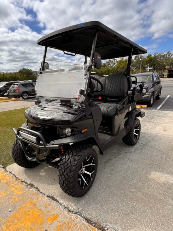 2025 DenagoEV Nomad XL – 6 Passenger Lithium Golf Cart (Jet Black)