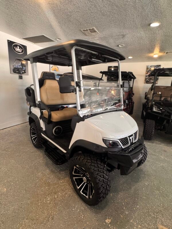 2025 Evolution Tara Explorer 2+2 – 4-Passenger Lithium Golf Cart (Gray)