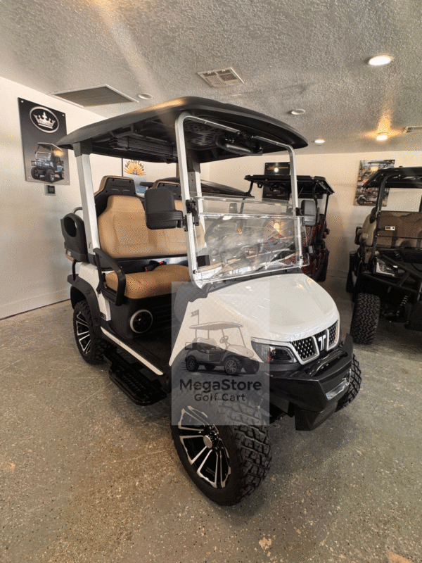 2025 Evolution Tara Explorer 2+2 – 4-Passenger Lithium Golf Cart (Gray)