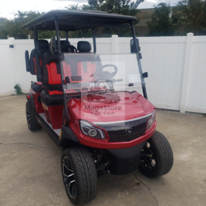 2025 Solana XA 4 Forward – 4 Passenger Lithium Golf Cart (Candy Apple Red)