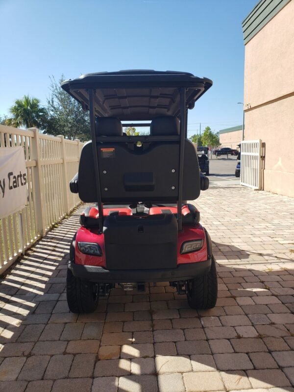 2025 Solana XA 4 Forward – 4 Passenger Lithium Golf Cart (Candy Apple Red)