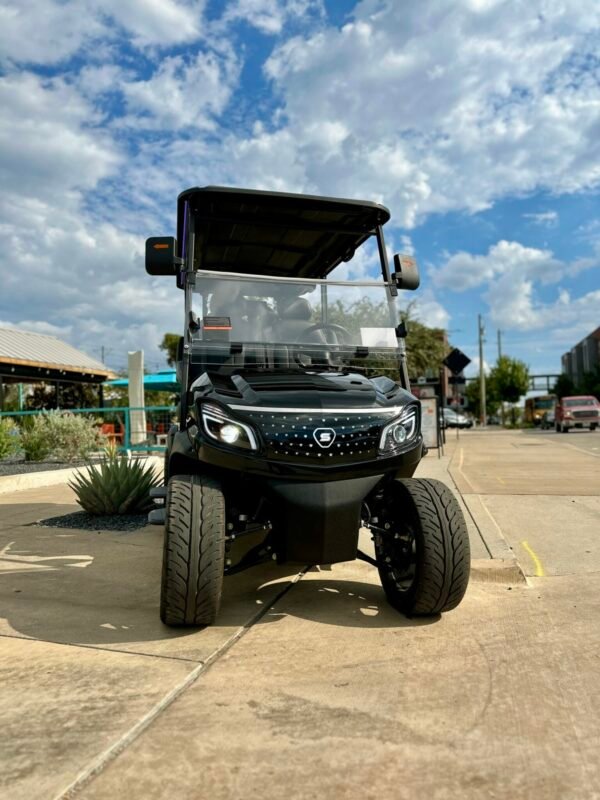 2025 Solana XA 4 Forward – 4-Passenger Lithium Golf Cart (Metallic Black)