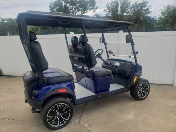 2026 Solana XA 4 Forward – 4-Passenger Lithium Golf Cart (Admiral Blue)