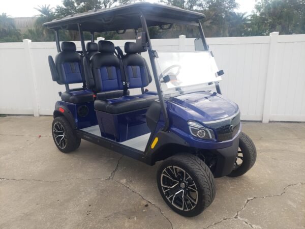 2026 Solana XA 4 Forward – 4-Passenger Lithium Golf Cart (Admiral Blue)