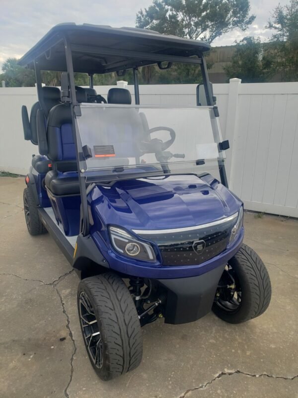 2026 Solana XA 4 Forward – 4-Passenger Lithium Golf Cart (Admiral Blue)